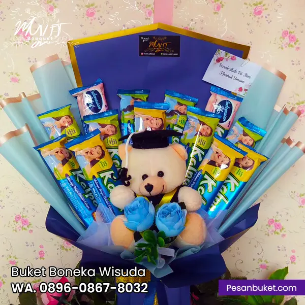Buket snack jajan wisuda anak TK warna ceria custom murah mulai 35 ribu di Mylit Jatimakmur Pondok Gede Bekasi
